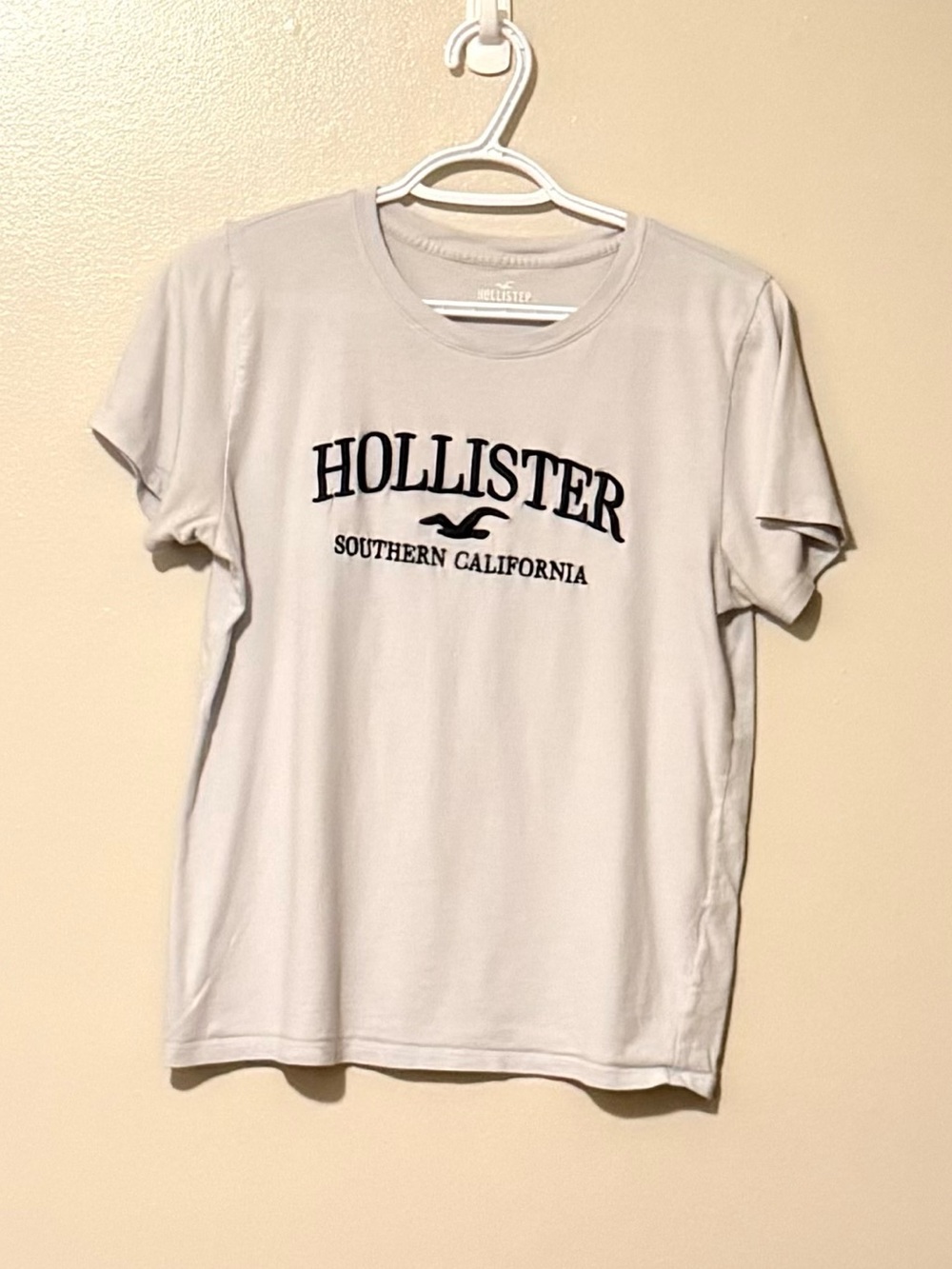 Hollister Grey-blue Short Sleeve Logo Tee